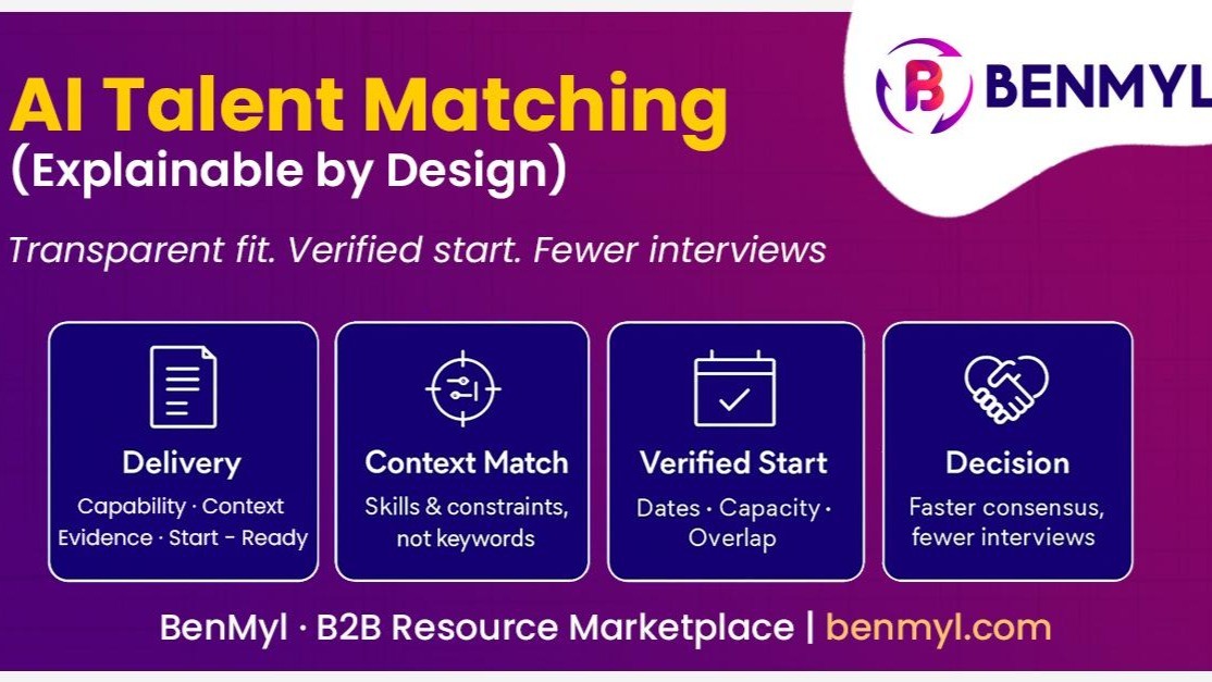 Recruiter reviewing AI-ranked consultant matches for an open requirement